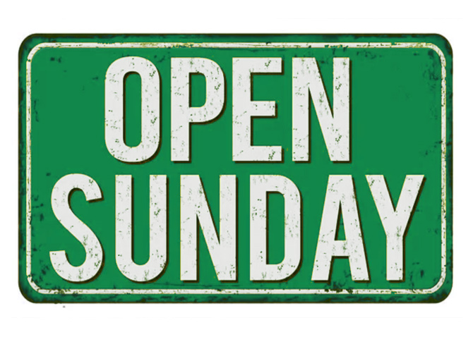 Now Open Sundays 7AM to 2PM!